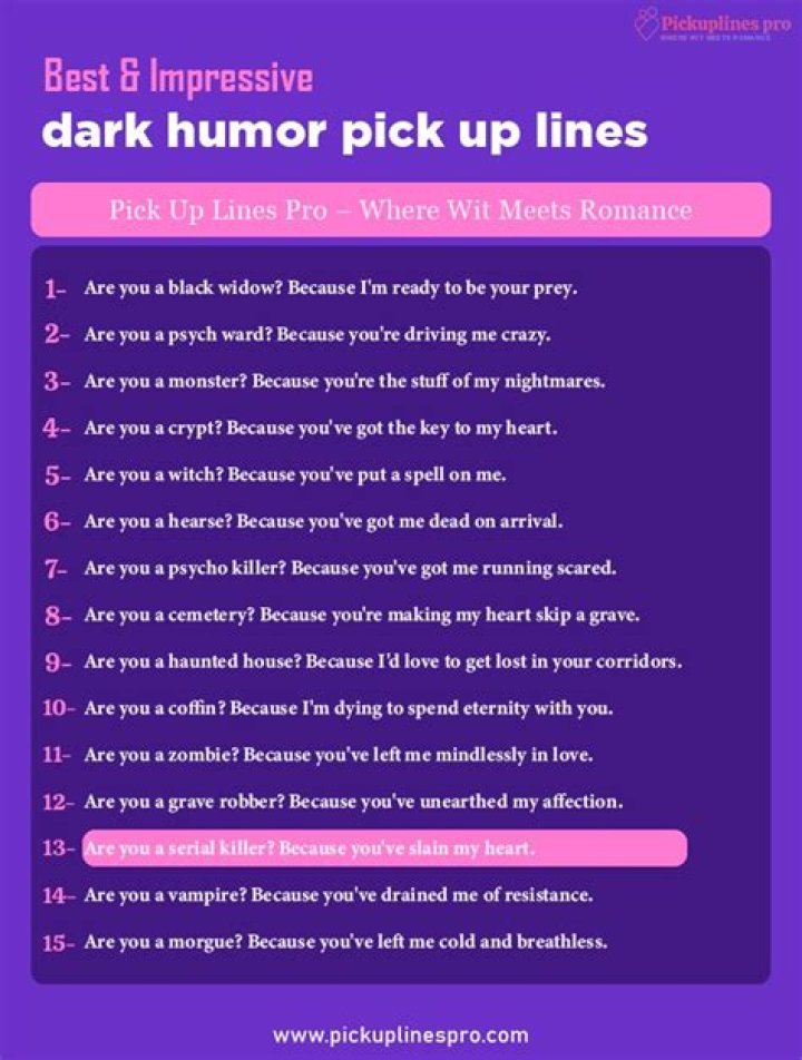 Dark Humor Pickup Lines: The Ultimate Guide to Edgy Flirtation